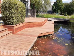 Hardhouten terras / vlonderplanken Prins Houthandel Purmerend