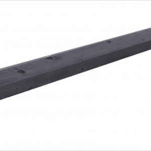 Afdekkap grenen zwart geschaafd met sponning 180cm