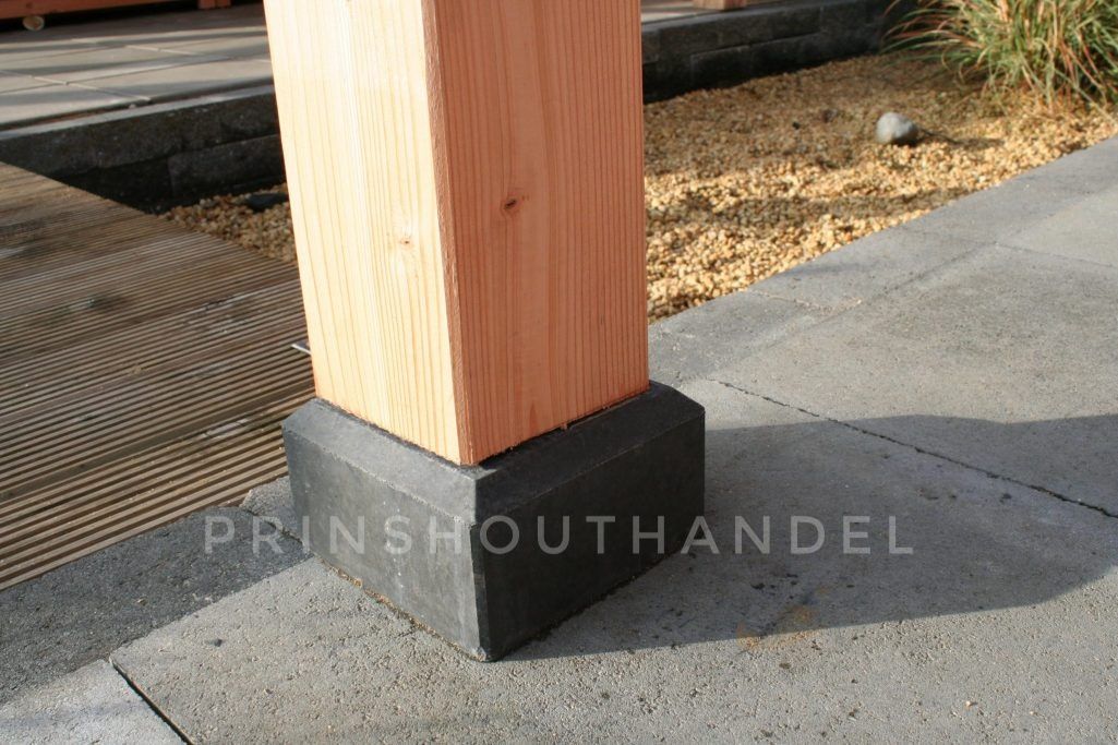 Verstelbare Betonpoer 18x18x50cm Antraciet - Afbeelding 2