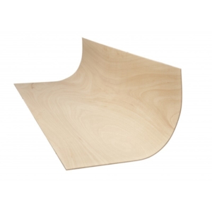 Buigtriplex Langs Gefineerd 122x250cm