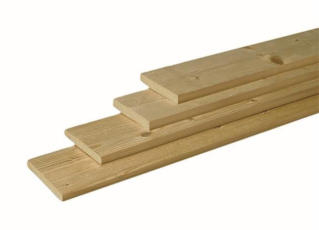 Geimpregneerde schuttingplank 25x200mm fijnbezaagd 4m1