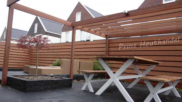 Hardhouten schuttingplank geschaafd 16x145mm - Afbeelding 3